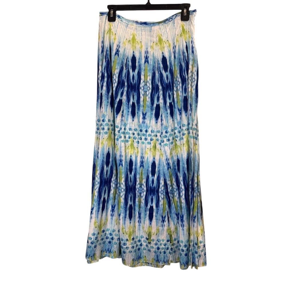 Casual Studio Women’s Cotton Casual Flowy Hippie/Boho/TieDye Maxi Skirt sz L